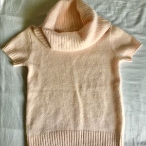 Light Pastel Pink Cowl Neck Sweater